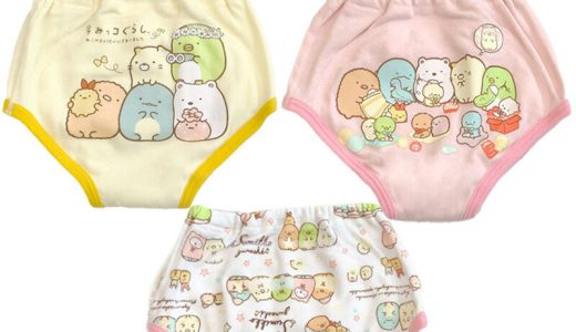 トレーニングパンツ すみっコぐらし 女の子 3Pセット トイトレ 3層 総柄 おむつ外し 防水 ベビー キッズ 【定番】【返品不可】【K】【2102】【E2】