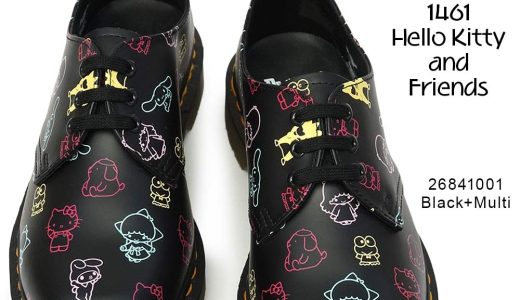 ドクターマーチン 靴 1461 HK＋F Hello Kitty and Friends 3ホール レディース 正規品 サンリオ マルチ レザーシューズ 総柄 Dr.Martens 1461 HELLO KITTY AND FRIENDS 3EYE SHOE