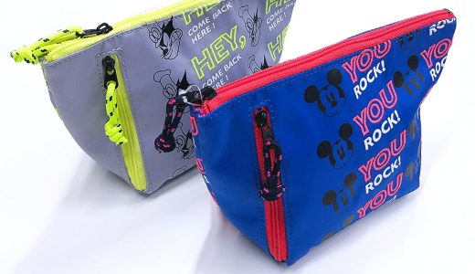 ポーチ 化粧ポーチ レディース ミニバッグ Disney ミッキー ミッキーマウス ピート NEON POP 80s コスメポーチ アウトドア レジャー bag カバン 鞄 アコモデ