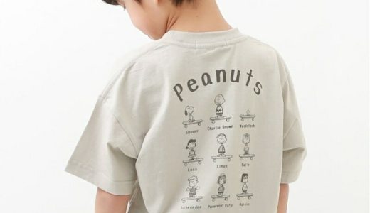 【SALE／20%OFF】devirock PEANUTS BIG スヌーピー柄バックプリントTシャツ デビロック 子供服 キッズ デビロック トップス カットソー・Tシャツ グレー ブラック ブルー