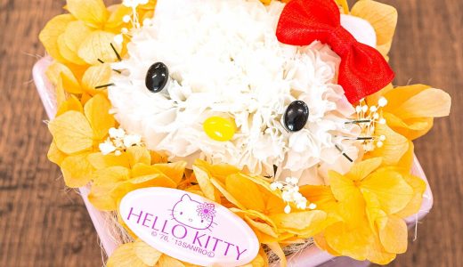 ハローキティ プリザーブドフラワー B 陶器ポット 送料無料 | かわいい 猫 誕生日プレゼント 還暦 祝い プレゼント 内祝い お祝い キティ 花 キティちゃん インスタ映え プリザーブド フラワー キャラクター ブリザードフラワー 母 娘 プチギフト 子供 hello kitty