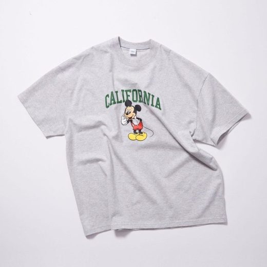 UNITED ARROWS green label relaxing ＜GLR or＞DISNEY ミッキーマウス / カレッジ プリント 半袖 カットソー ユナイテッドアローズ アウトレット トップス カットソー・Tシャツ グレー ホワイト ブラック ネイビー