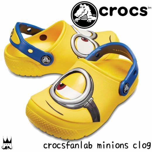 【100円引クーポン有】クロックス crocs 男の子 女の子 子供靴 キッズ ジュニア クロッグサンダル 204113-730 ファンラブ ミニオンズ クロッグ ミニオン 怪盗グルーの月泥棒 イエロー 黄色 yellow evid m-sg