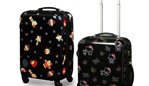 スーツケース Sサイズ 35L 軽量 TSAロック 1泊 2泊 3泊 キャリーバッグ　キャリーケース 4輪 旅行かばん キャリーバー S ファスナータイプ おしゃれ かわいい　キティ　ハローキティ　鍵　頑丈