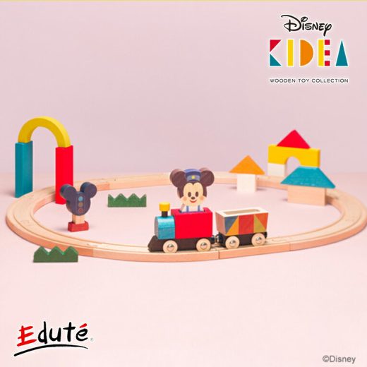 正規品 Disney ディズニー キディア KIDEA TRAIN&RAIL/ミッキーマウス | 積み木 木のおもちゃ 木製玩具 知育玩具 誕生日 プレゼント 1歳 2歳 1才 ギフト 女の子 男の子 ミニー おもちゃ 子供 室内 遊び つみき 一歳 誕生日プレゼント 1歳半 積木 色