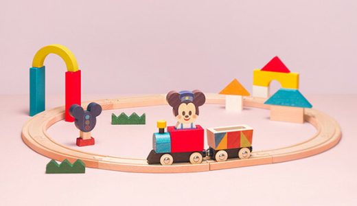 KIDEA TRAIN＆RAIL ミッキーマウス対象年齢3歳から TYKD00503 赤ちゃん ベビー おもちゃ 木のおもちゃ 知育玩具 木製おもちゃ 木製玩具 ディズニー ミッキー キャラクター つみき 積み木 ごっこ遊び KIDEA 【送料無料】