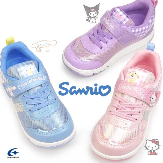 【あす楽】ムーンスター Sanrio サンリオ スニーカー SA C025 マジック式 軽量 抗菌 防臭 Moon Star ハローキティ クロミ シナモロール