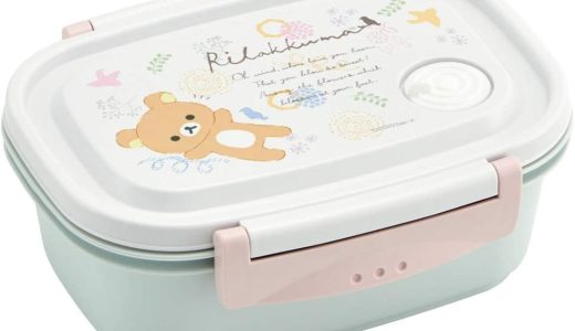 スケーター ラク軽 軽い 弁当箱 M レンジ対応 550ml シール容器 保存容器 リラックマ 花柄 XPM4