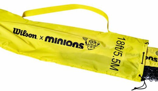 【最大5％オフクーポン＆ポイントUP 16日2時まで】 Wilson ウイルソン テニス ウィルソン Wilson テニス グッズ MINIONS TENNIS NET イエロー×ブラック WR84143010