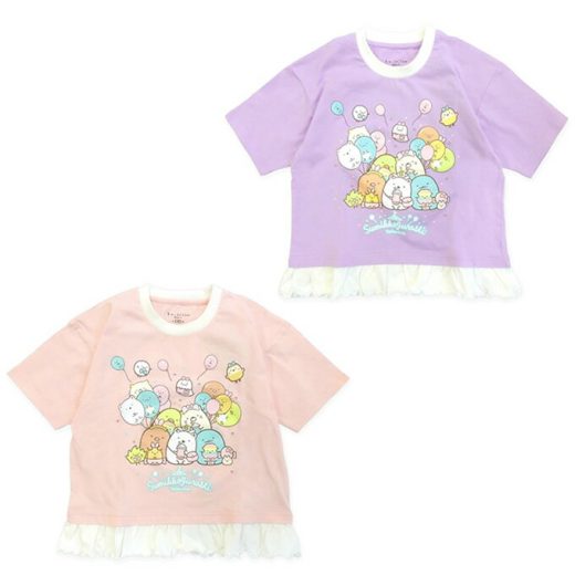 すみっコぐらし Sumikkogurashi Tシャツ 半袖 ジュニア すみっコぐらし 裾フリルTシャツ 22863105