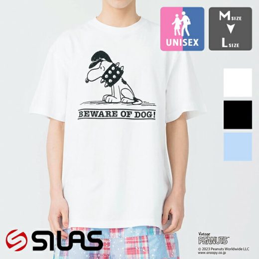 【 SILAS サイラス 】 SILASPEANUTS SNOOPY PRINT S/S TEE サイラス × ピーナッツ スヌーピー プリント 半袖 Tシャツ 110232011002 / SILAS サイラス tシャツ SILAS&MARIA サイラス&マリア Tシャツ ピーナッツ コラボ スヌーピー コラボ イラスト バックプリント 23SUMMER