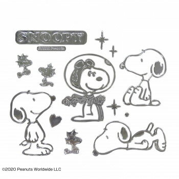 SNOOPY スヌーピー エンブレムステッカーラージ スヌーピーポーズ SN206