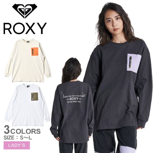 ＼抽選で最大全額ポイントバック／ロキシー 長袖Tシャツ レディース 【PEANUTS】 長袖 ポケット Tシャツ ROXY PEANUTS POCKET LONGSLEEVE TEE RLT224803 PEANUTS コラボ キャラクター スヌーピー 長袖Tシャツ ロンT Tシャツ トップス 胸ポケット おしゃれ サーフ プリント