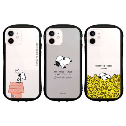 iPhone12mini 対応 iPhone 12 mini 5.4インチ ケース カバー PEANUTS ピーナッツ ハイブリッドクリアケース ハイブリッドケース スヌーピー グルマンディーズ SNG-552