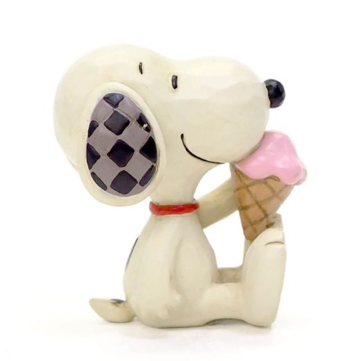 スヌーピー アイスクリーム ミニ 7cm | スヌーピー フィギュア 大人向け 人形 置物 ジムショア グッズ Mini Snoopy with Ice Cream ジム・ショア ピーナッツ JIM SHORE PEANUTS 正規輸入品