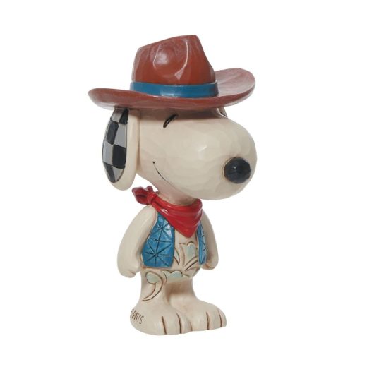 スヌーピー カウボーイ ミニ 8.7cm | Snoopy Cowboy Mini ジム・ショア ピーナッツ JIM SHORE 正規輸入品