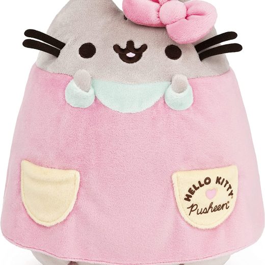 ガンド GUND ぬいぐるみ リアル お世話 GUND Hello Kitty x Pusheen The Cat Stuffed Animal, Sanrio Pusheen Costume Plush, 9.5”ガンド GUND ぬいぐるみ リアル お世話