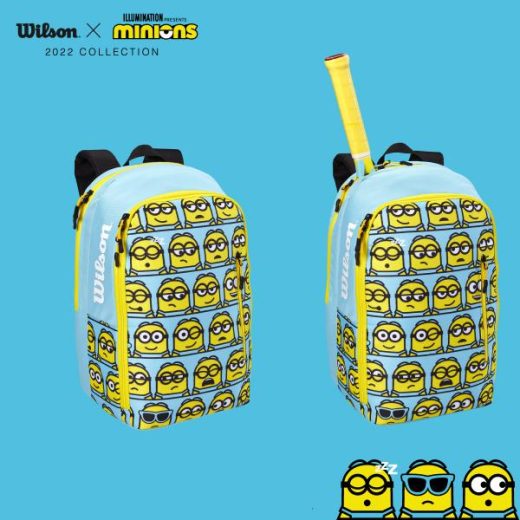 【マラソン限定最大300円オフクーポン】WILSON:ミニオンズ2.0チームバックパック 数量限定/MINIONS 2.0 TEAM BACKPACK(WR8020401001) ラケットバッグ ミニオンズ キャラクター WILSON