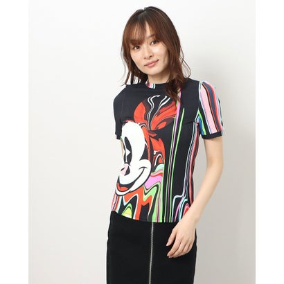 デシグアル Desigual M. Christian Lacroix ミッキーマウスTシャツ （グレー/ブラック）