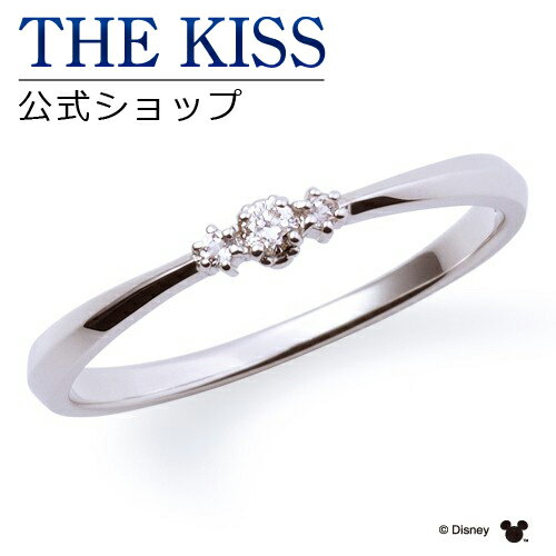 【ラッピング無料】【ディズニーコレクション】 THE KISS 公式ショップ ディズニー ペアリング 偶数 ミッキーマウス K10ホワイトゴールド レディース単品 ペアアクセサリー カップル 人気 ジュエリーブランド 指輪 DI-WR1810DM 夏 【土日祝日もあす楽対応】