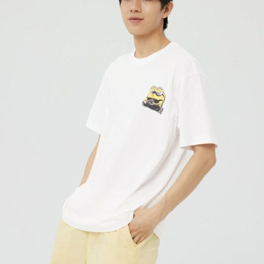 【SALE／75%OFF】GAP ミニオンズTシャツ (メンズ) ギャップ トップス カットソー・Tシャツ ホワイト イエロー グリーン ネイビー ブラック【RBA_E】