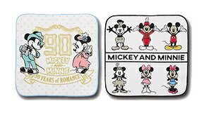 〈ディズニーミッキーマウス 90周年〉コレクションタオル2枚 約25cm/一番くじ F賞 　90 YEARS of ROMANCE/MICKEYMOUSE 90th -MICKEY AND MINNIE-/新品未開封【感謝セール】【スーパーSALE×ポイントアップ】【797615】