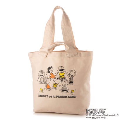 ルートート ROOTOTE SNOOPY スヌーピー 大容量 よこ型 コットンツイル 2WAY トートバッグ IP ミディアム ツイル Peanuts 7F 8225 （ベージュ）