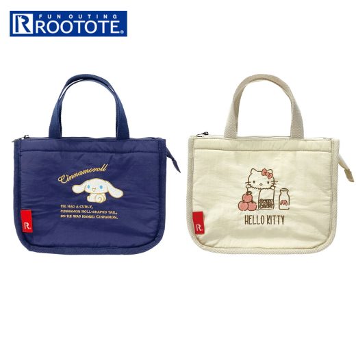 ルートート トートバッグ ROOTOTE 8250 楽天 保冷バッグ デリ DELI 保冷 保冷トート ランチバッグ ランチトート 保冷ランチバッグ 保冷ランチバック ミニトート ファスナー お弁当 ランチ ポケット付き おしゃれ 大人 かわいい キャラクター サンリオ キティ ハローキティ