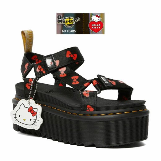 Dr.Martens × HELLO KITTY ドクターマーチン ハローキティ コラボ 厚底 ストラップ サンダル 25914002 レディース