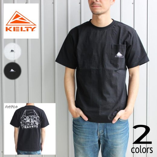 ケルティ KELTY ウェア ピーナッツ ポケット ファミリー Tシャツ PEANUTS POCKET FAMILY T-SHIRT ホワイト ブラック KE-211-13032［WA］【GFOI】