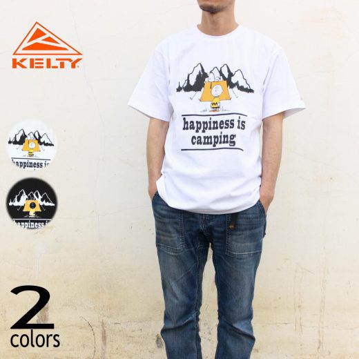 ケルティ KELTY ウェア ピーナッツ ウィークエンド Tシャツ PEANUTS WEEKEND T-SHIRT ホワイト ブラック KE-211-13031［WA］【GFOI】