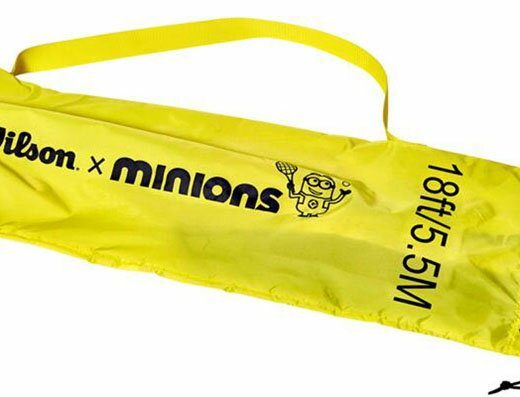 【マラソン期間中 最大5％OFFクーポン＆P最大10倍】 Wilson ウイルソン テニス ウィルソン Wilson テニス グッズ MINIONS TENNIS NET イエロー×ブラック WR84143010