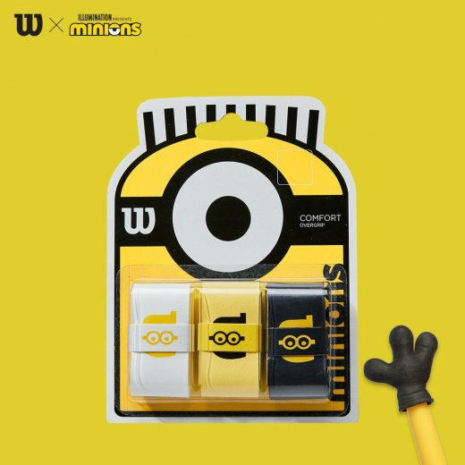 【全品10％OFFクーポン】「あす楽対応」ウイルソン Wilson MINIONS OVERGRIP 3PK ミニオンズ オーバーグリップ 3本入 WR8408401001 テニス・バドミントン グリップテープ 『即日出荷』