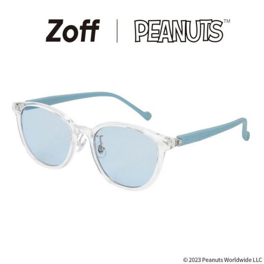 ウェリントン型 サングラス（クリア 透明）｜Zoff PEANUTS COLLECTION｜ゾフ ピーナッツ スヌーピー グッズ UVカット 紫外線対策 レディース おしゃれ【ZC231G02_00A1 ZC231G02-00A1】【53□19-145】