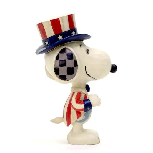 スヌーピー アメリカン ミニ 9.5cm | スヌーピー フィギュア 大人向け 人形 置物 ジムショア グッズ Mini Snoopy Patriotic ジム・ショア ピーナッツ JIM SHORE PEANUTS 正規輸入品