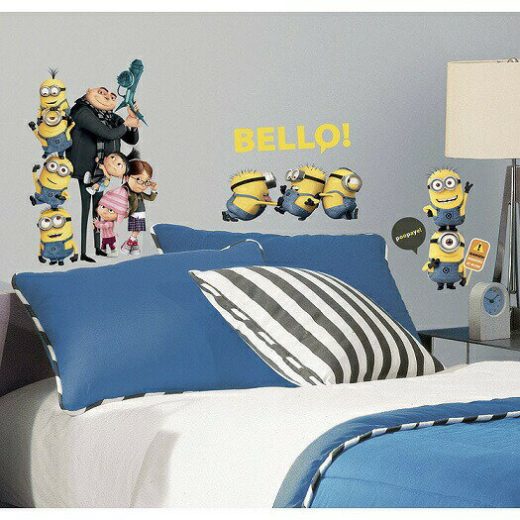 怪盗グルーの月泥棒 ミニオンズ ウォールシール / Despicable Me 2 Peel And Stick Wall Decals