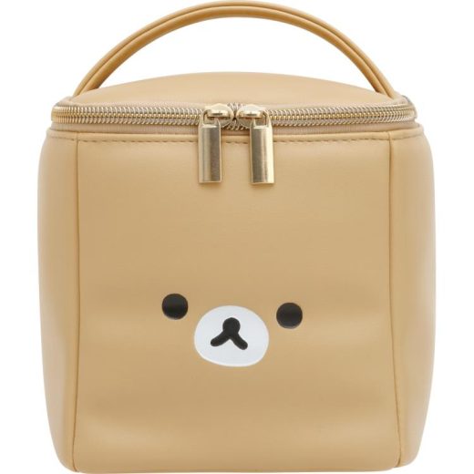 リラックマ バニティポーチ NEW BASIC RILAKKUMA vol.2 ベーシック 化粧ポーチ コスメポーチ 大容量 持ち手付 フェイス