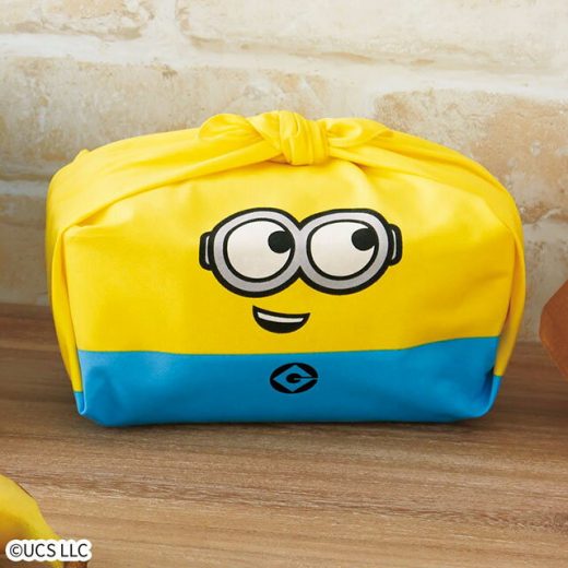 【送料無料】小風呂敷ミニオン ボブ 日本製 minions ランチクロス ナフキン ランチョンマット お弁当包み 風呂敷 50cm 一三巾 綿100% かわいい 給食 黄色 イエロー キッズ 子供 結んでかわいい sps