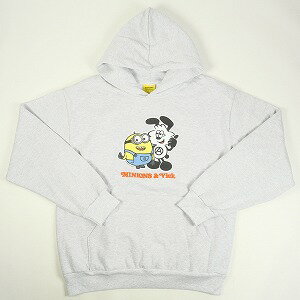 Wasted youth ウェイステッドユース ×MINIONS ミニオンズ ×VICK GREY HOODIE パーカー 灰 Size 【L】 【新古品・未使用品】 20738856