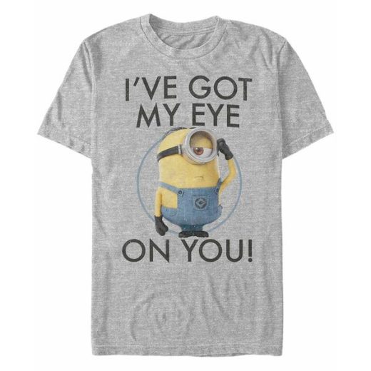 フィフスサン メンズ Tシャツ トップス Minions Illumination Men's Despicable Me Got My Eyes On You Short Sleeve T-Shirt Athletic Heather