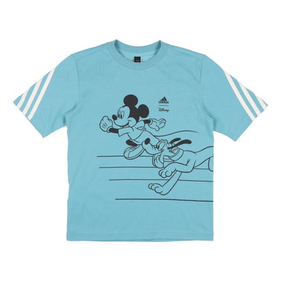 アディダス adidas ジュニア 半袖Tシャツ LK DISNEY_ミッキーマウス Tシャツ IC1110 （ブリラブドブルー/ホワイト）