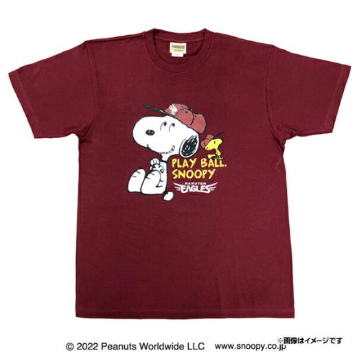 【2022 SNOOPY＊楽天イーグルス】Tシャツ［クリムゾンレッド］《楽天イーグルス》