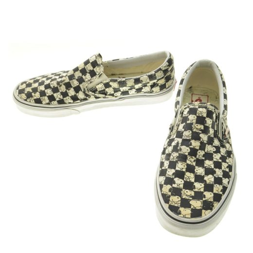 VANS × PEANUTS / バンズ × ピーナッツCLASSIC SLIP-ON (PEANUTS) SNOOPY/CHECKERBOARD スヌーピーチェッカー柄スリッポン【cacdafdb-z】