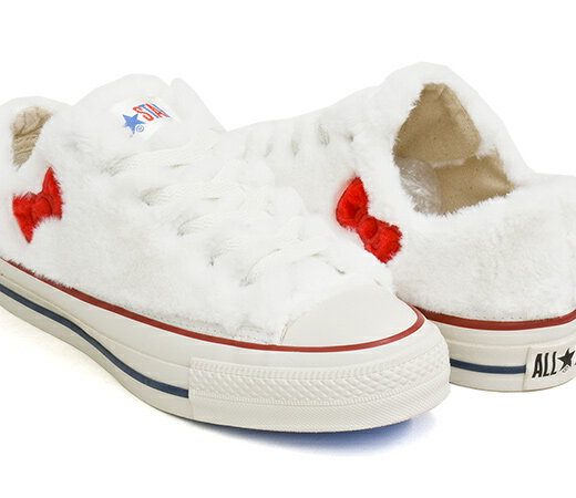 CONVERSE ALL STAR (R) HELLO KITTY OX【コンバース オールスター アール ハイ】【ハローキティ サンリオ チャックテイラー リアクト リサイクル リファイン REACT RECYCLE REFINE サステナブル ホワイト】WHITE (1SD513)