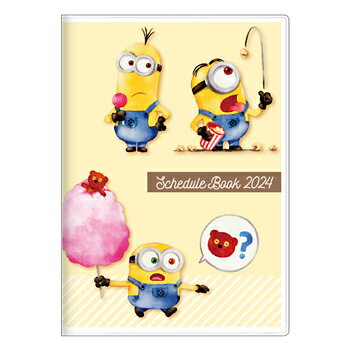 【お買い得品】サンスター文具2024年手帳 月間B6 ミニオンズ集合 minions('23.10〜'24.12)sun-star S2957108