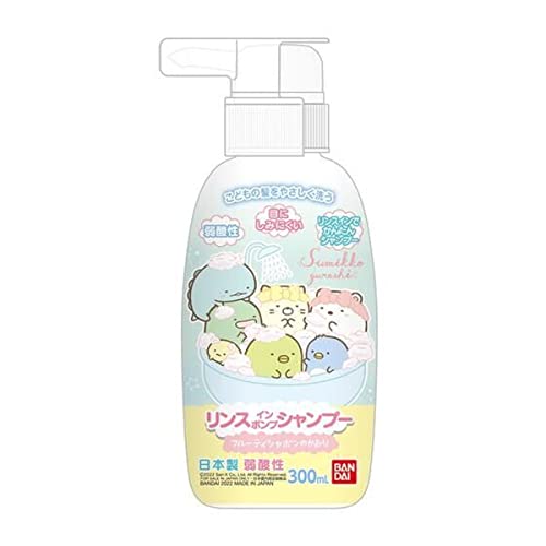 《セット販売》　バンダイ リンスインポンプシャンプー すみっコぐらし (300mL)×3個セット 子供用