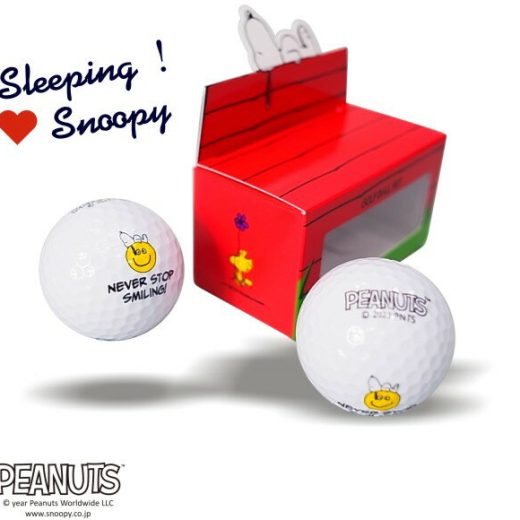 【NEW】SNOOPY GOLF スヌーピーゴルフNEVER STOP SMILING! Sleeping!Snoopy.ゴルフボール 2ピース/6個入り〈非公認球〉PEANUTS 642-3984104/23C