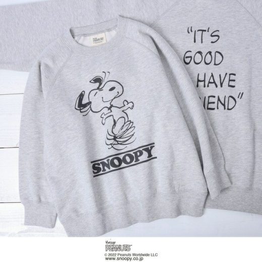 PEANUTS クルーネックビッグスウェット22FW(SNOOPY/スヌーピー)／コーエン（coen）