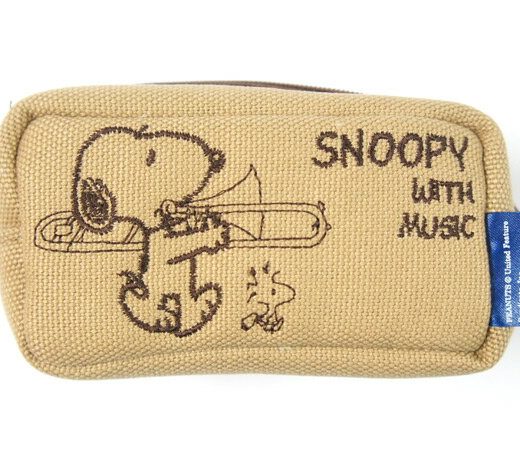 SNOOPY WITH MUSIC SMP-TBBG トロンボーンマウスピースポーチ 1〜2本入 スヌーピー【送料無料】【smtb-KD】【RCP】：-p2