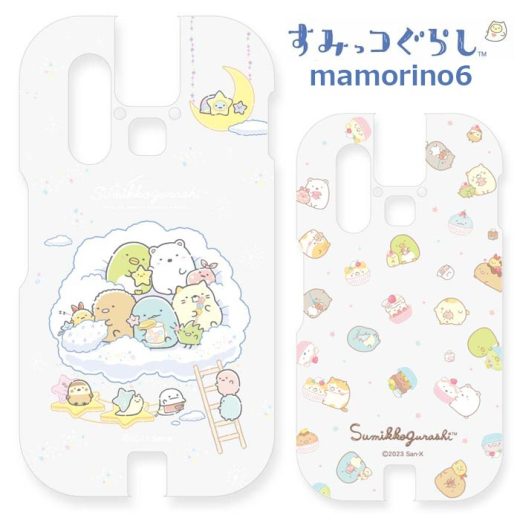 mamorino6 すみっコぐらし TPU クリアケース auキッズ携帯 ソフトケース ケース カバー クリア キャラクター かわいい すみっこぐらし ねこ ケータイ キッズ きっず マモリーノ シックス マモリーノ6 au mamorino 6 mamorino6ケース スマホカバー スマホケース gd-ma00003